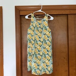 Abercrombie Lemon Open Back Shift Dress NWT